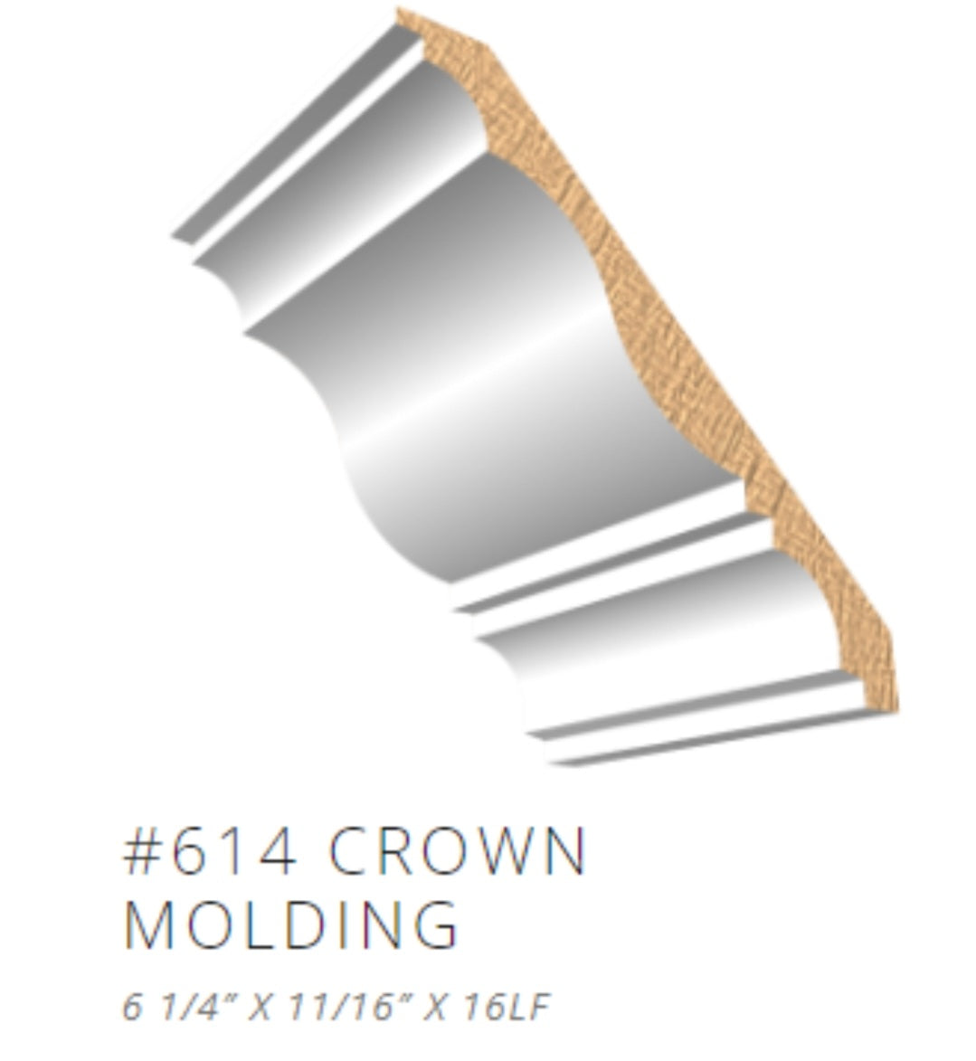 6 1/4" Twin Cove Crown Molding with Color Changing Lights